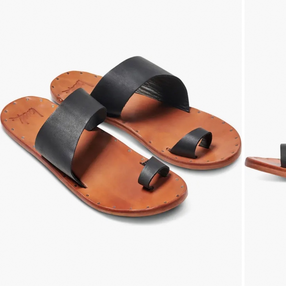 Beek Finch Leather Toe Ring Sandal (size: 11)